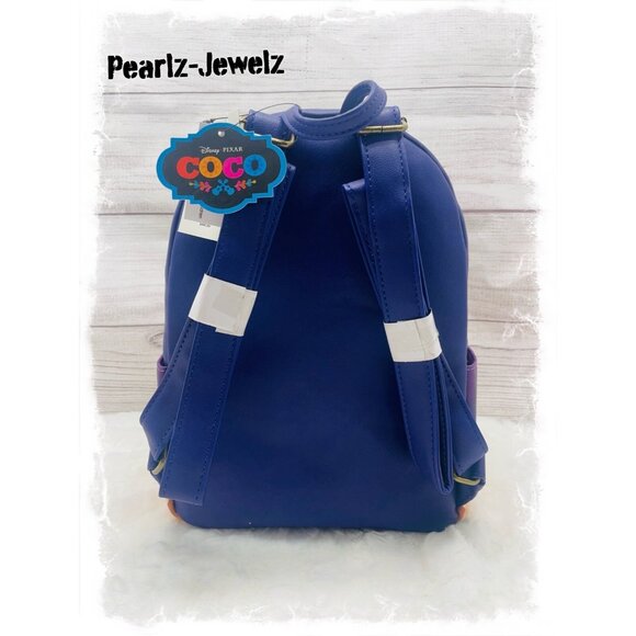 Loungefly Disney Pixar Coco Hector & Miguel Marigolds Mini Backpack NWT main image 5